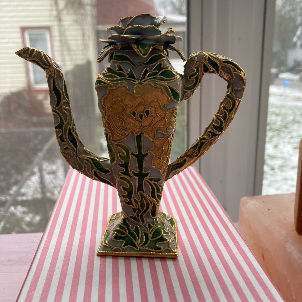 Vintage Cloisonné Teapot